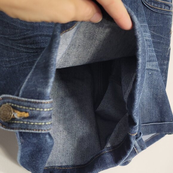 George Plus Women's Blue Denim Front Zipper 4 Pockets Jeans Shorts Size 20W - Picture 4 of 13